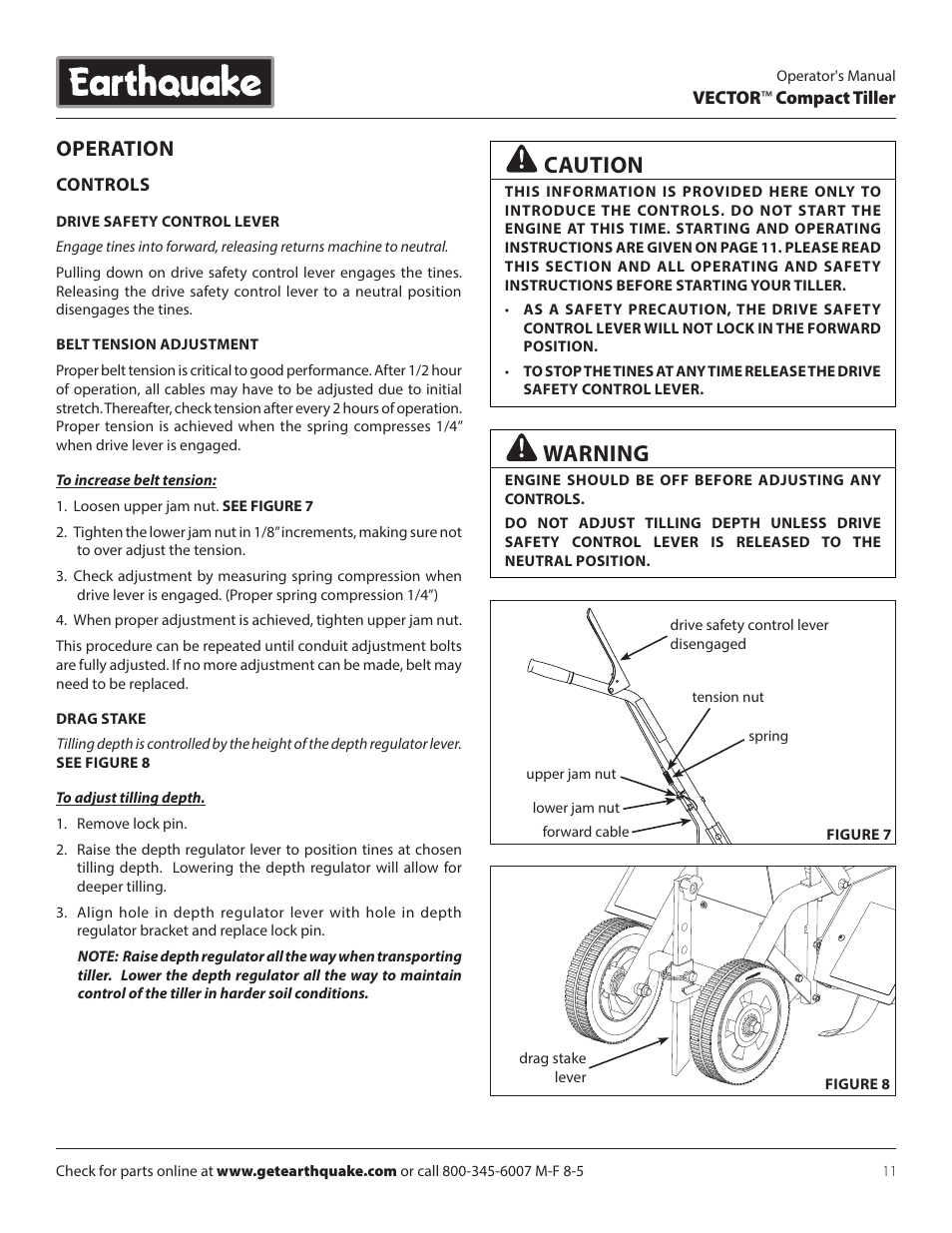 Caution, Warning, Operation | EarthQuake 26750 User Manual | Page 11 / 24