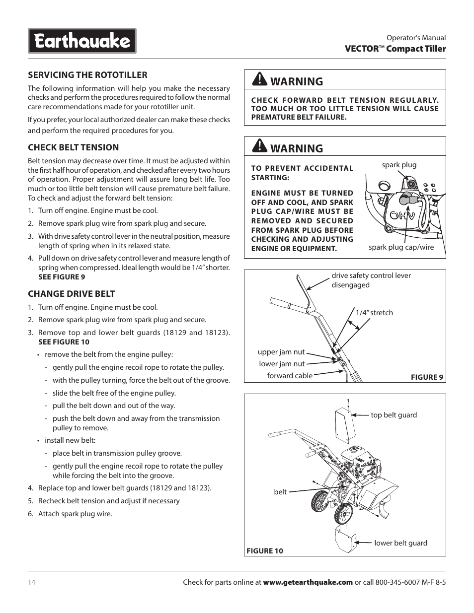 Warning | EarthQuake 26750 User Manual | Page 14 / 24