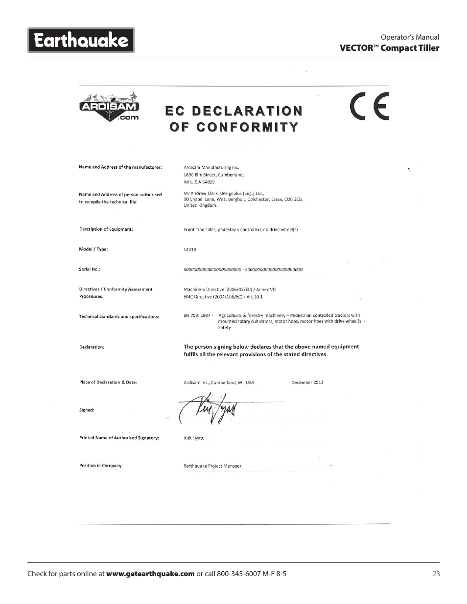 EarthQuake 26750 User Manual | Page 23 / 24