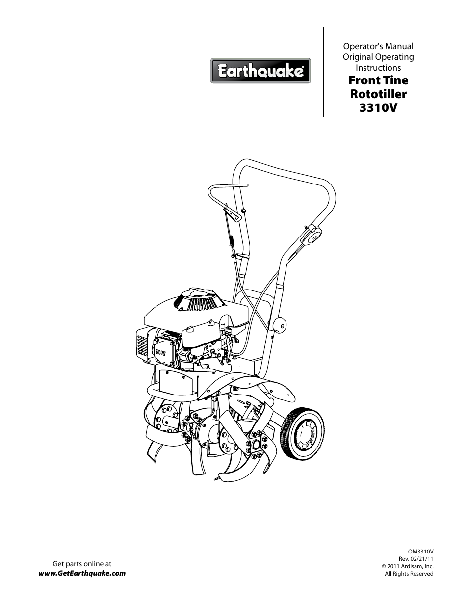 EarthQuake 3310V User Manual | 20 pages