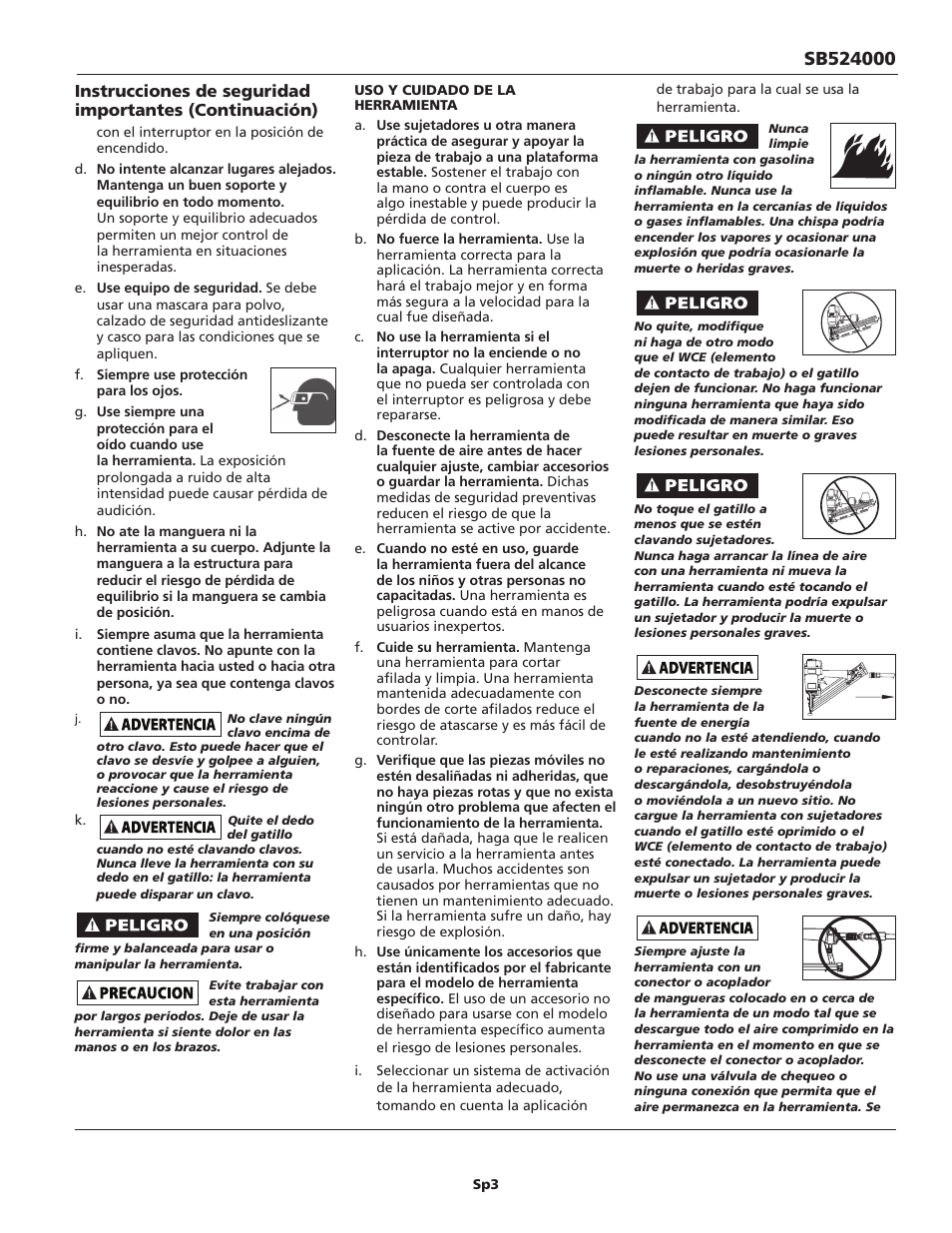 Campbell Hausfeld SB524000 User Manual | Page 23 / 32