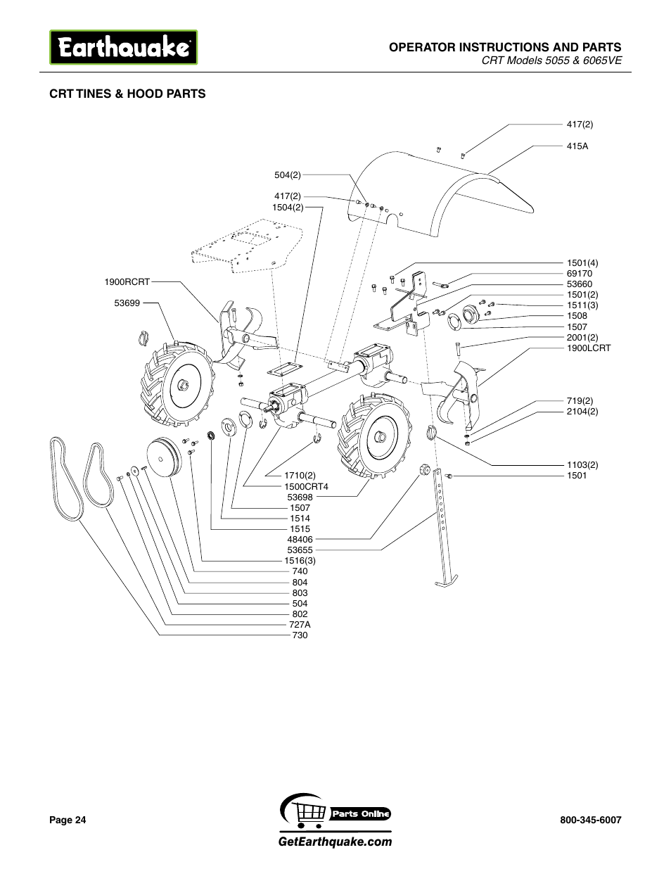 EarthQuake 5055 User Manual | Page 24 / 28