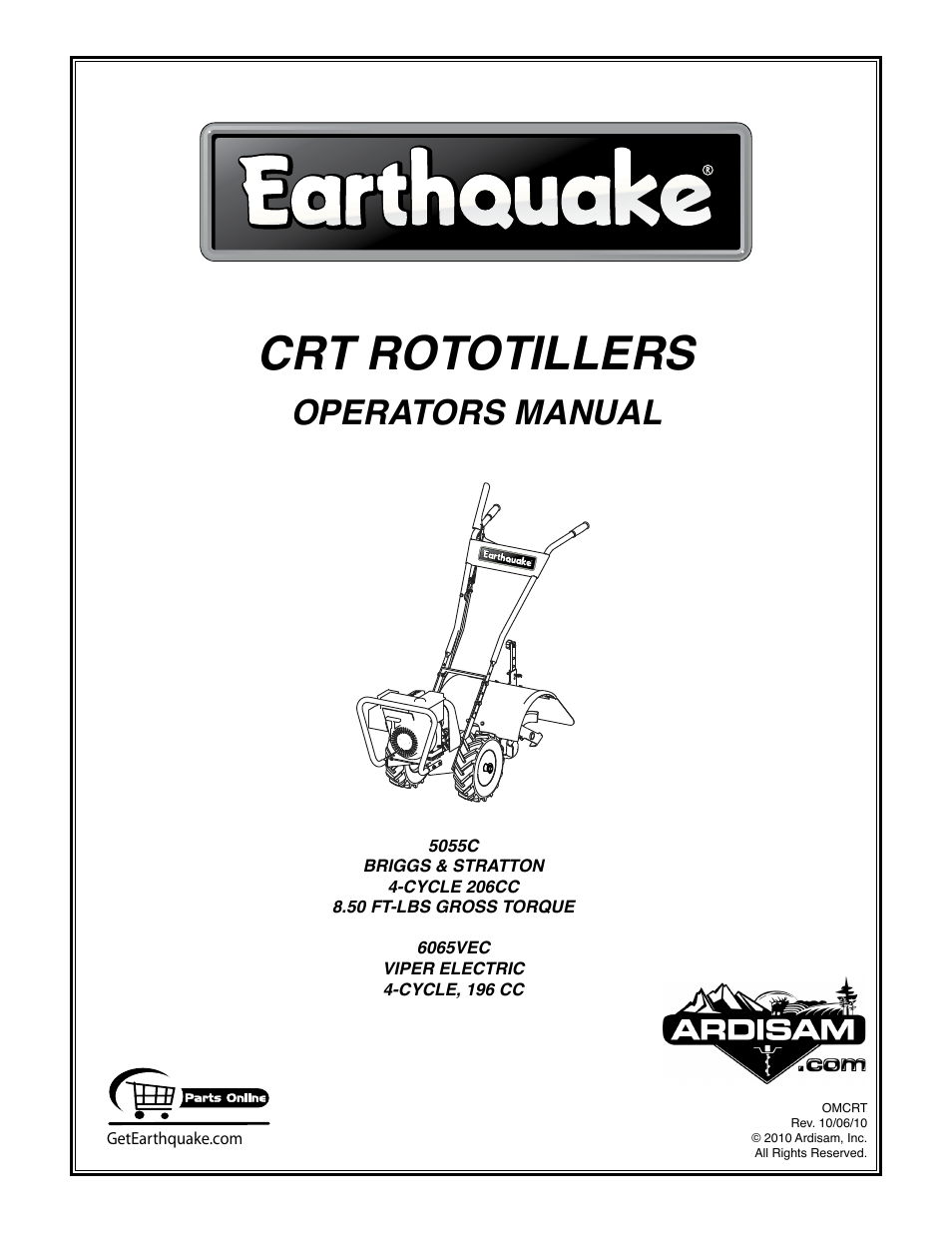 EarthQuake 6065VEC User Manual | 28 pages