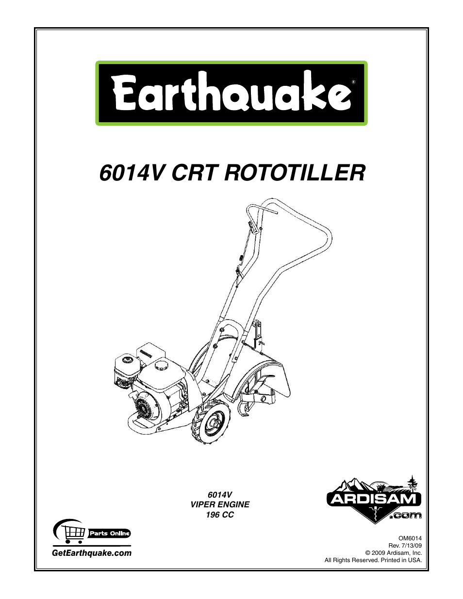 EarthQuake 6014V User Manual | 28 pages