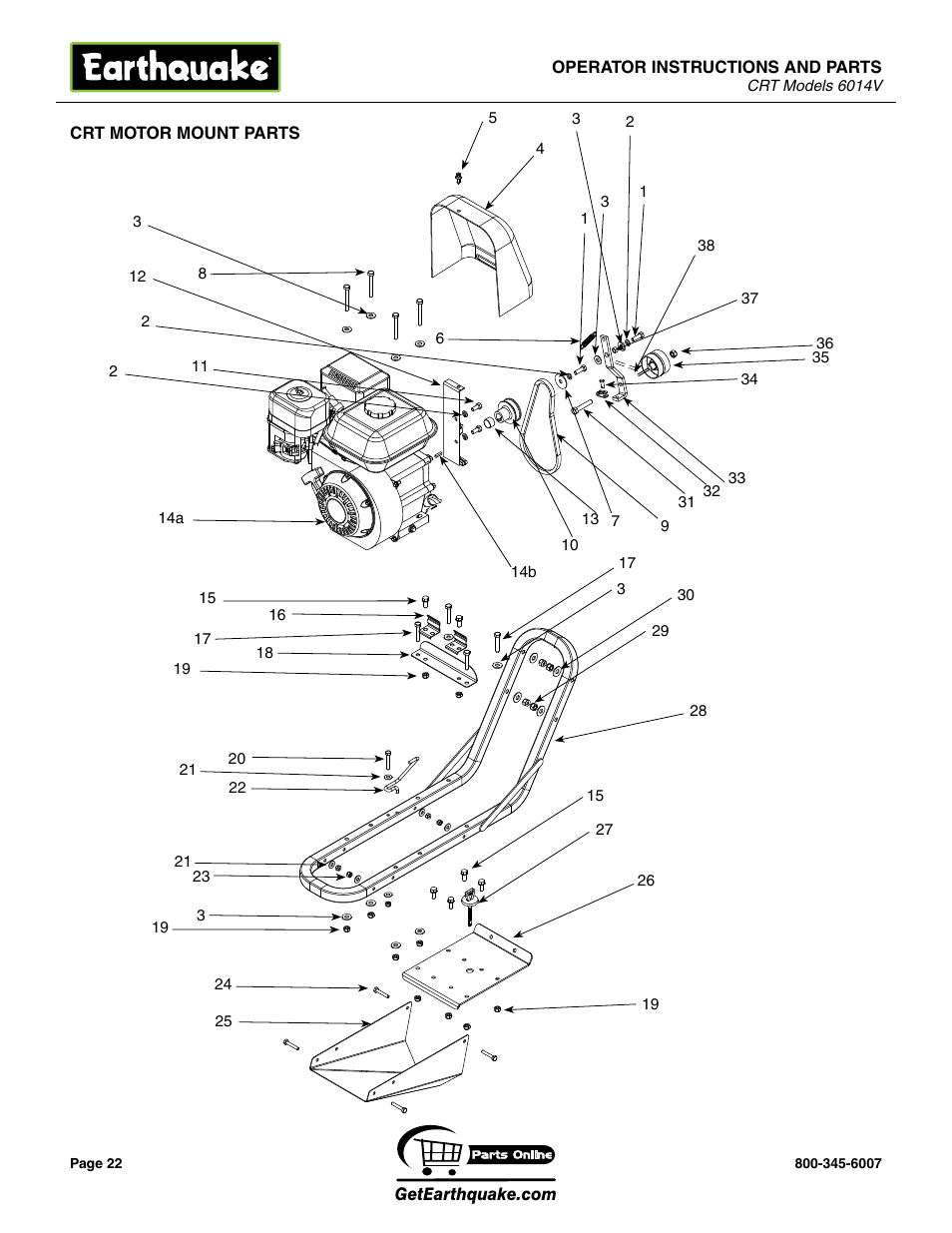 EarthQuake 6014V User Manual | Page 22 / 28