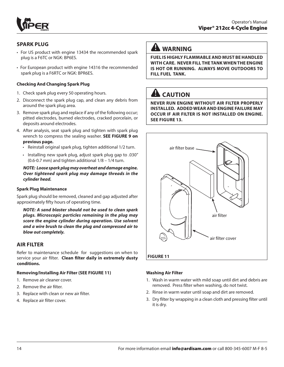 Warning, Caution | EarthQuake 14268 User Manual | Page 14 / 24