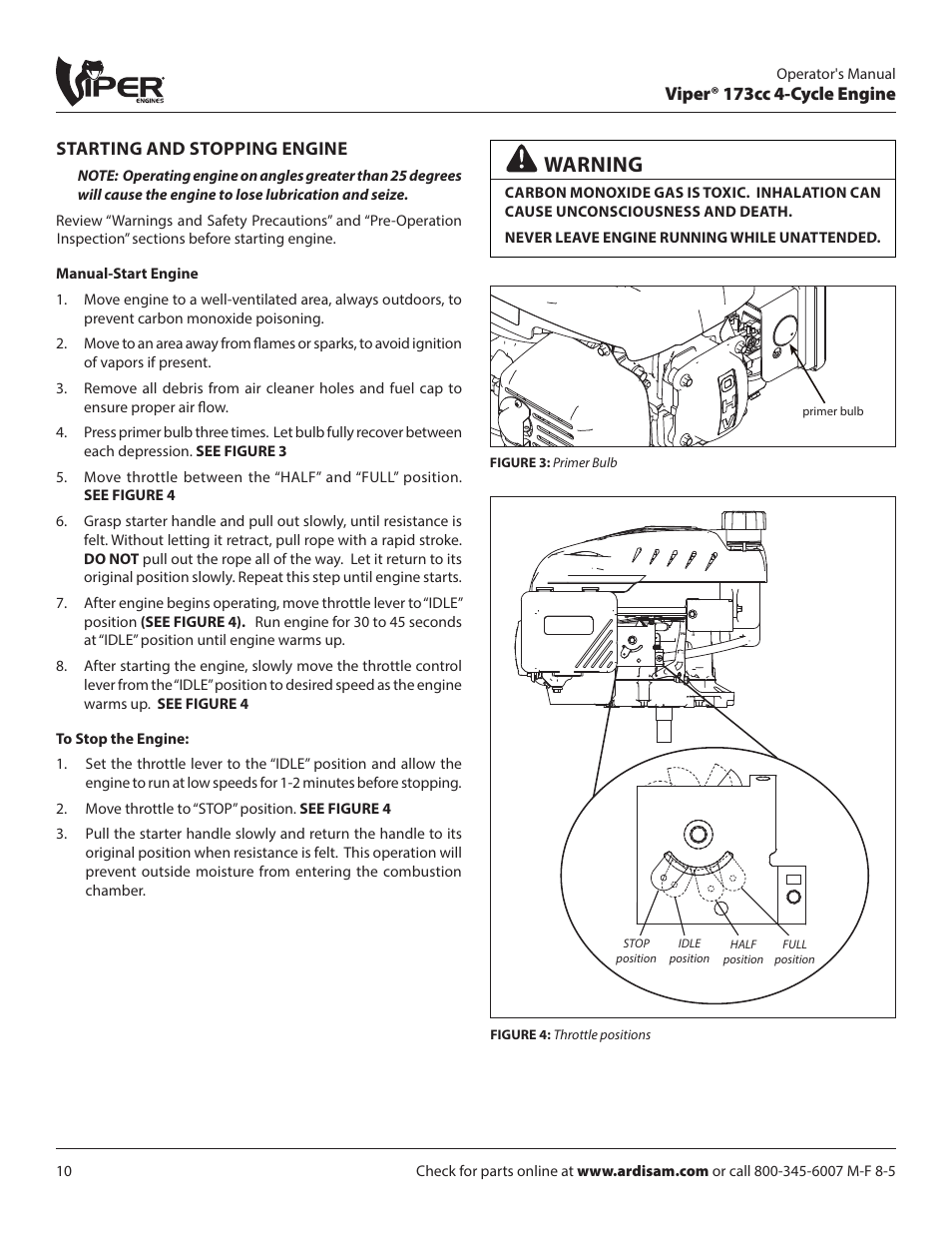 Warning | EarthQuake 600050VCE User Manual | Page 10 / 24