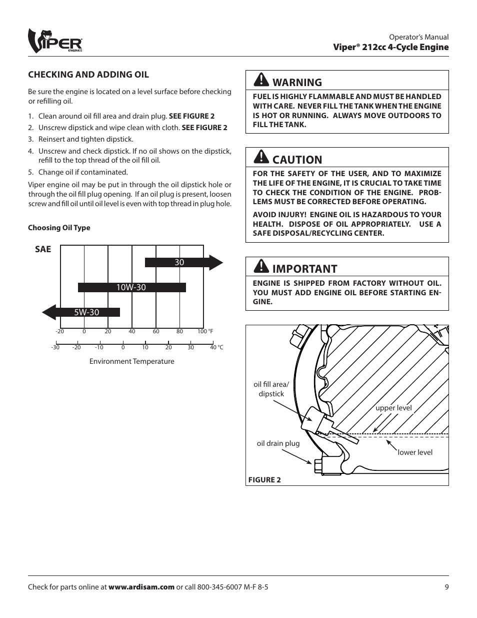 Caution, Important, Warning | EarthQuake W1265V User Manual | Page 9 / 24