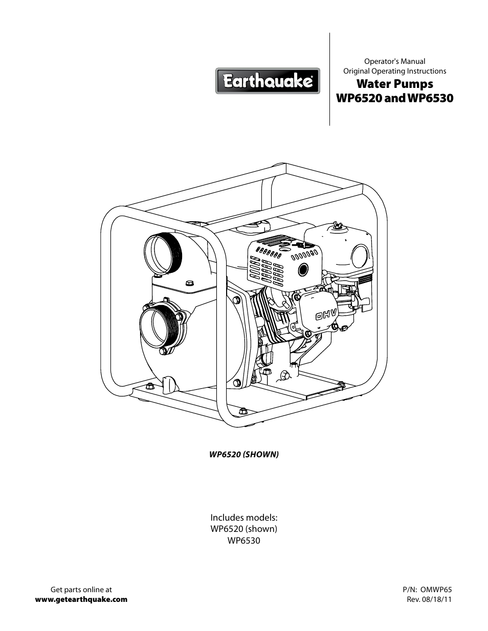 EarthQuake WP6530 User Manual | 16 pages