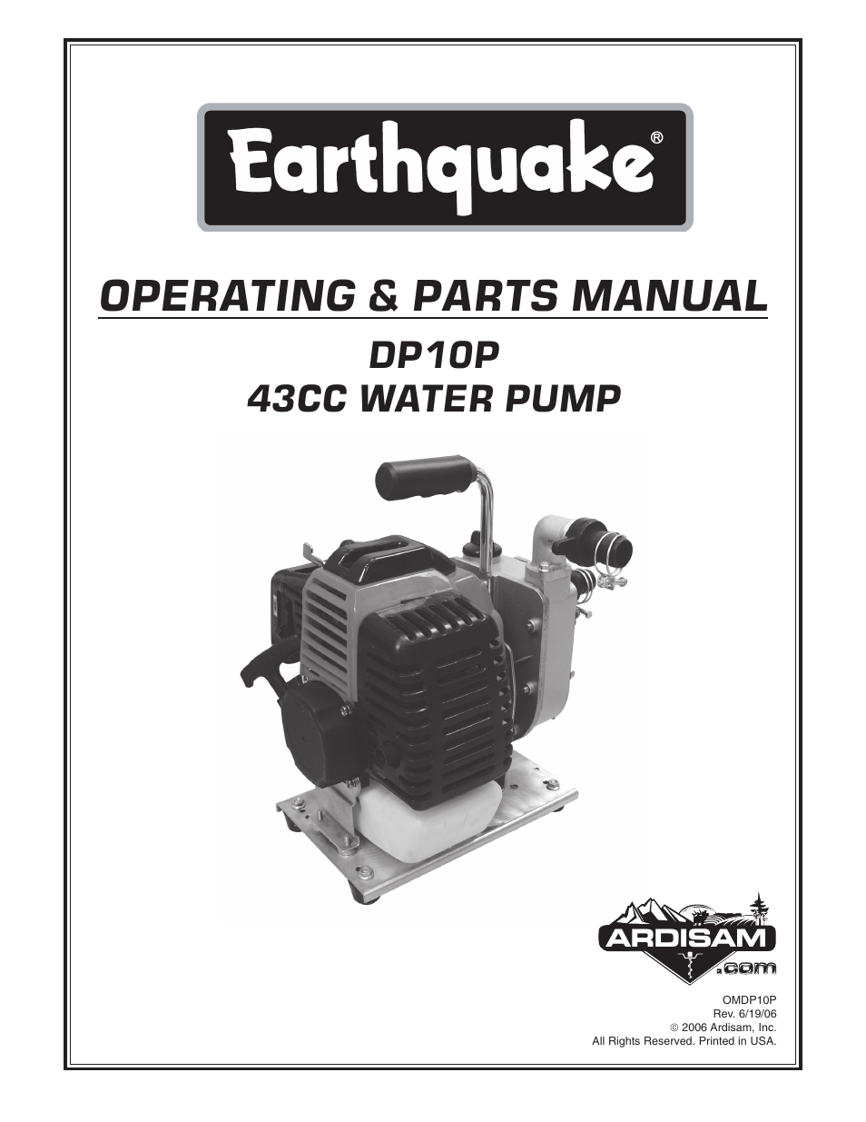 EarthQuake WP4310 User Manual | 16 pages