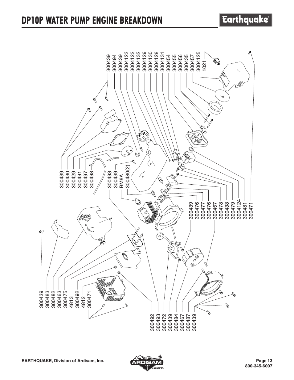 Dp10p w | EarthQuake WP4310 User Manual | Page 13 / 16