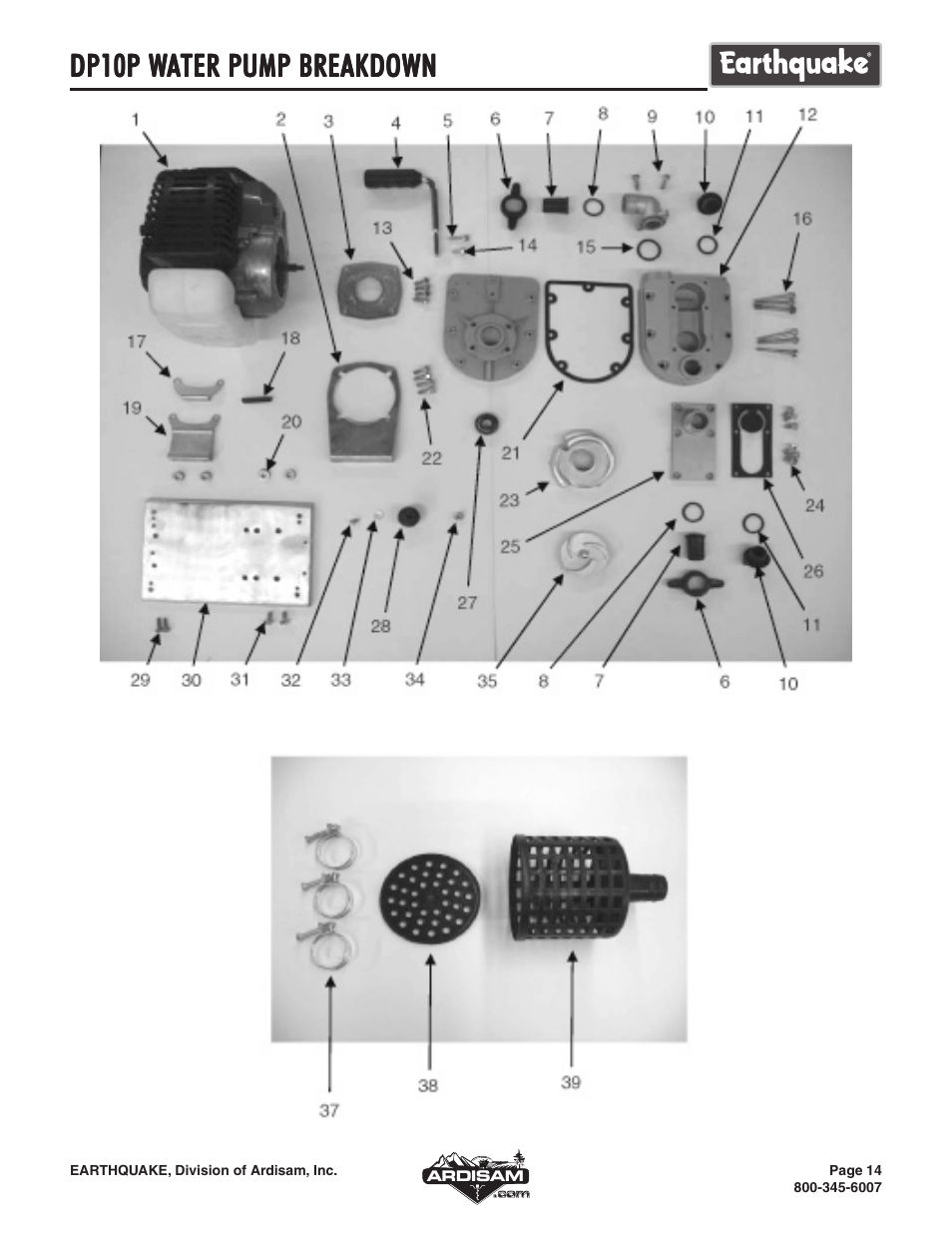 Dp10p w | EarthQuake WP4310 User Manual | Page 14 / 16