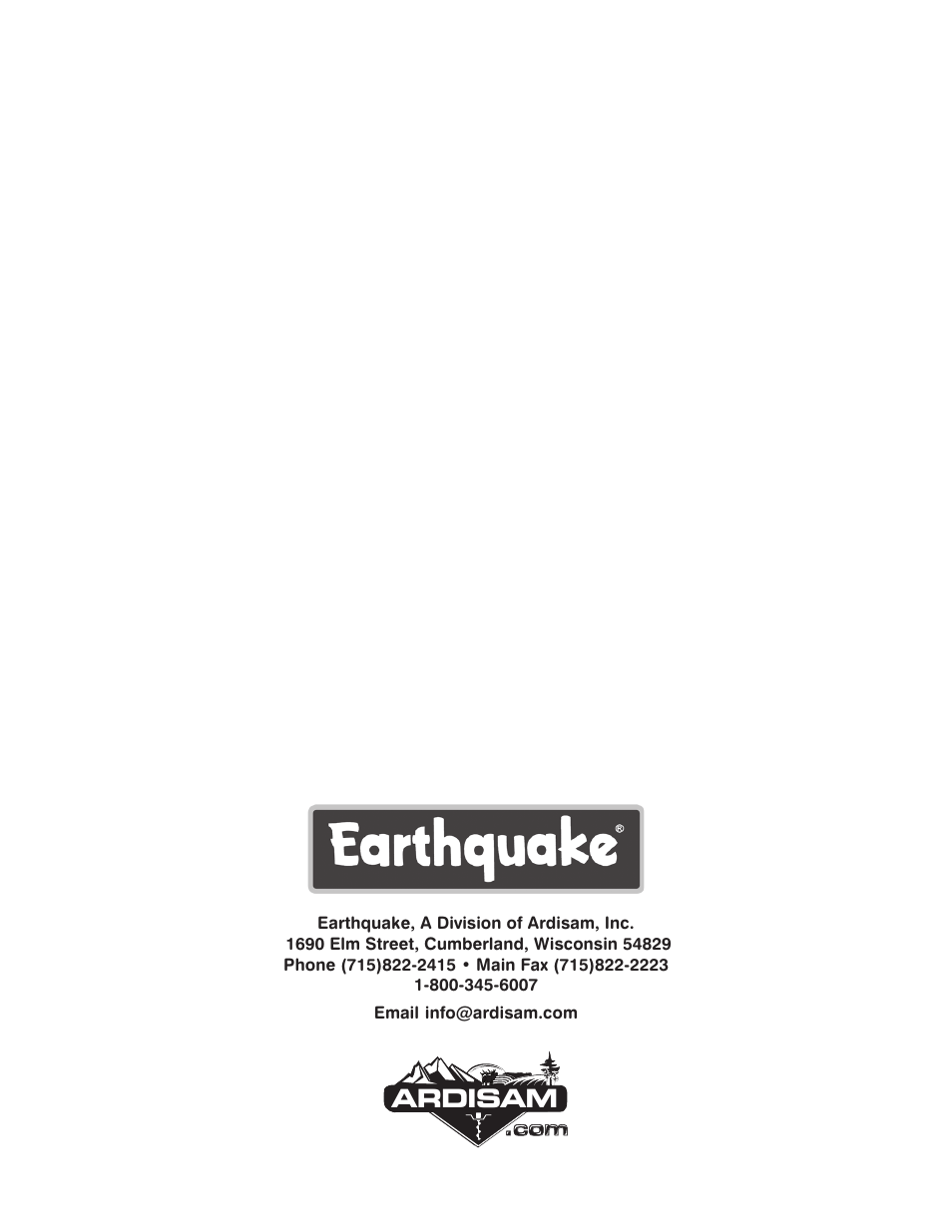 Ardisam | EarthQuake WP4310 User Manual | Page 16 / 16