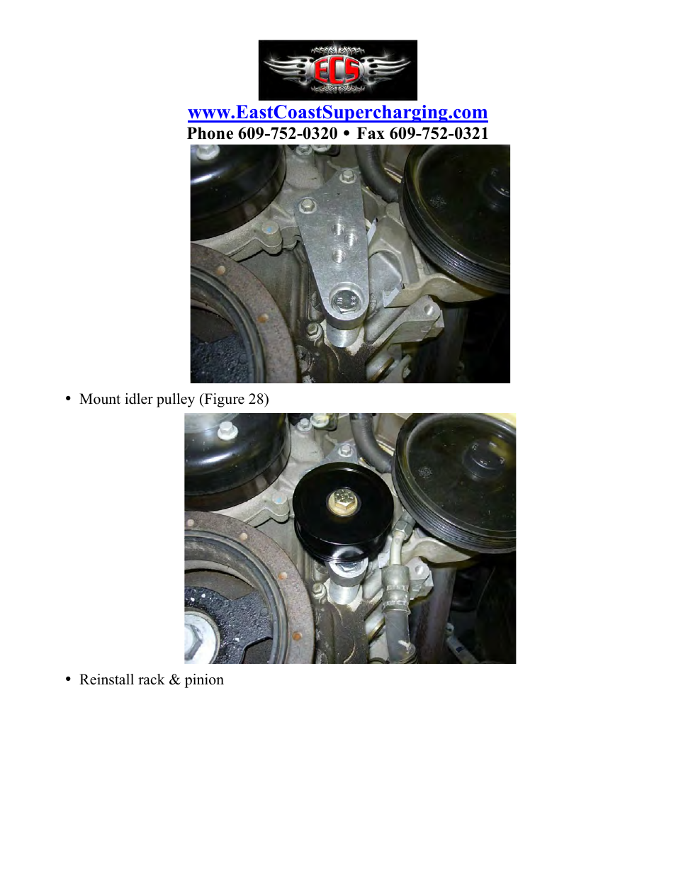 East Coast Supercharging ECS Paxton SC1500 C5 Supercharger Kit User Manual | Page 13 / 23