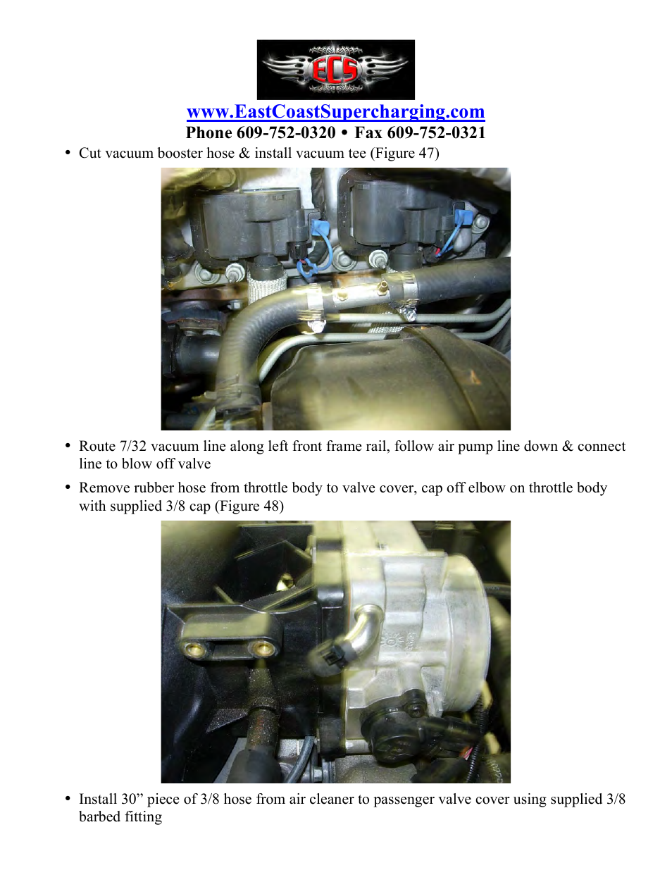 East Coast Supercharging ECS Paxton SC1500 C5 Supercharger Kit User Manual | Page 22 / 23