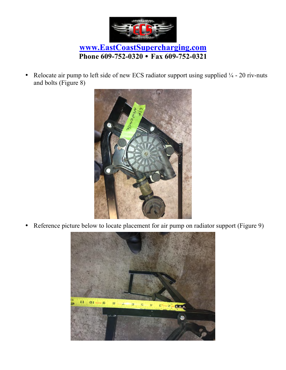 East Coast Supercharging ECS Paxton SC1500 C5 Supercharger Kit User Manual | Page 5 / 23