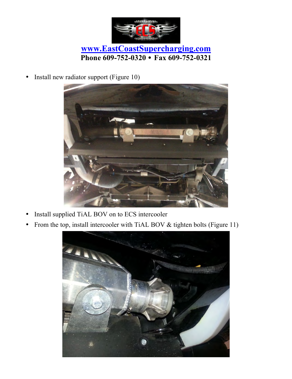 East Coast Supercharging ECS Paxton SC1500 C5 Supercharger Kit User Manual | Page 6 / 23
