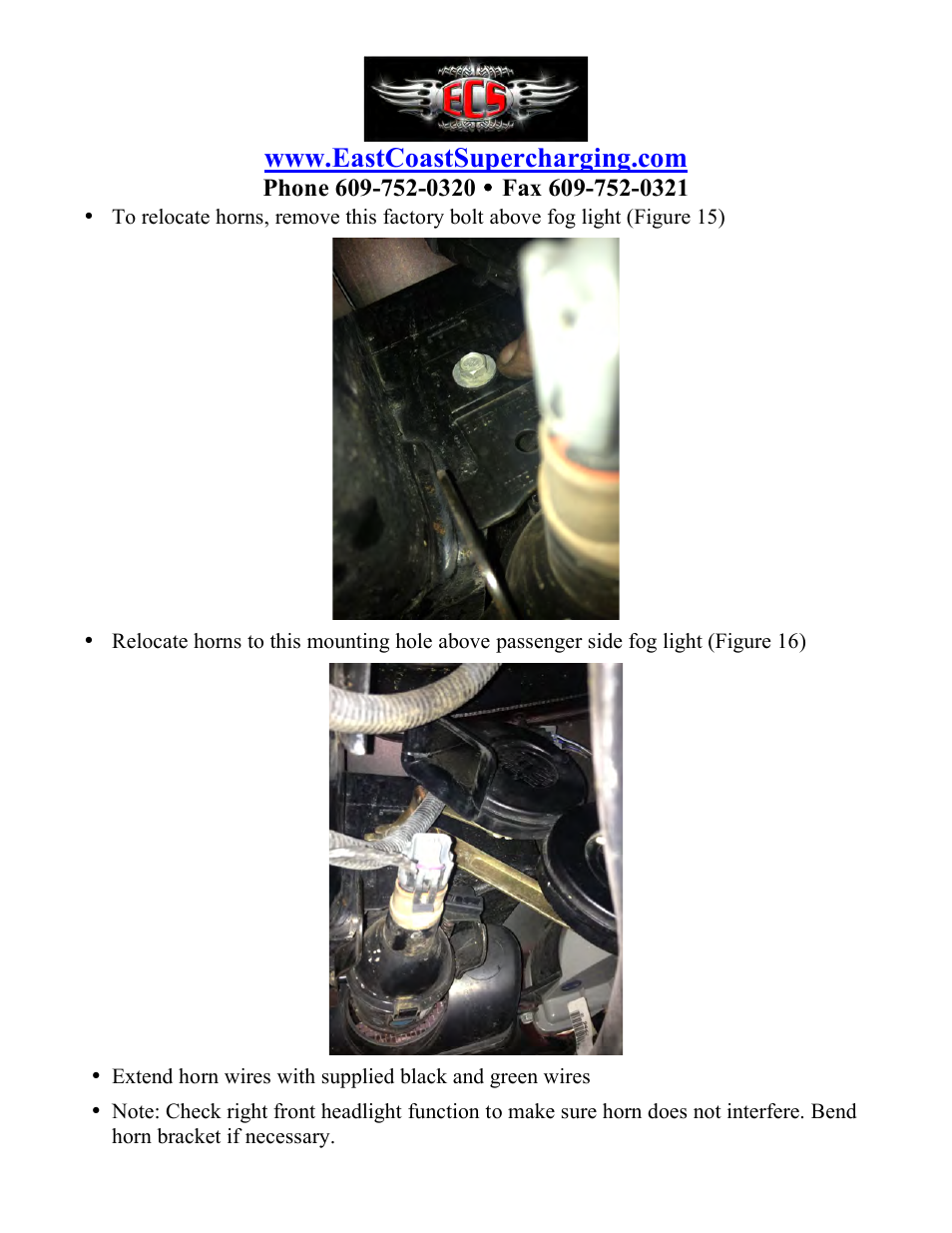 East Coast Supercharging ECS Paxton SC1500 C5 Supercharger Kit User Manual | Page 8 / 23