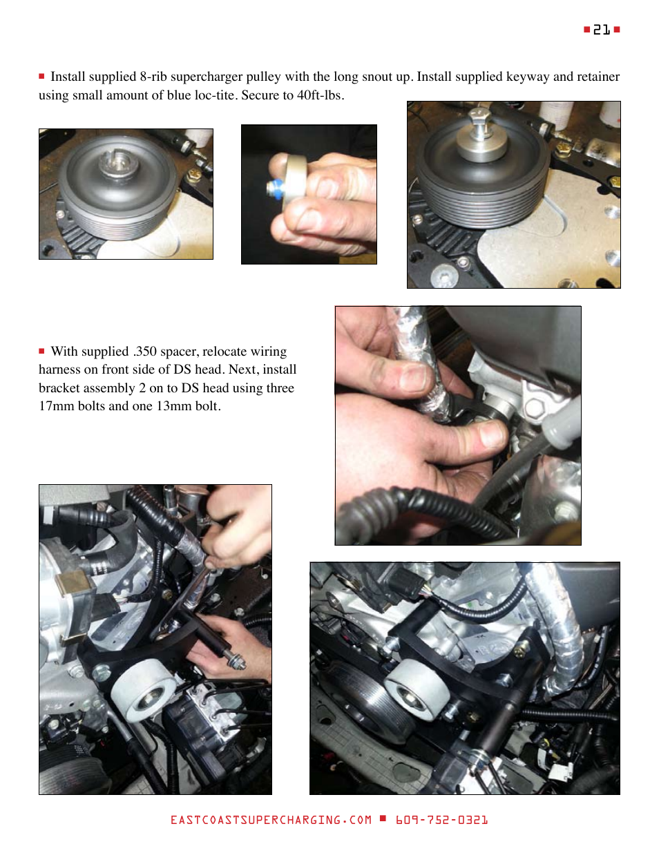 East Coast Supercharging ECS Paxton SC1500 '14 C7 Supercharger Kit User Manual | Page 21 / 43