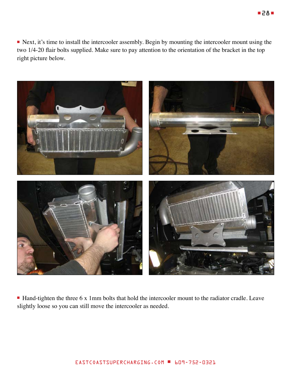 East Coast Supercharging ECS Paxton SC1500 '14 C7 Supercharger Kit User Manual | Page 28 / 43