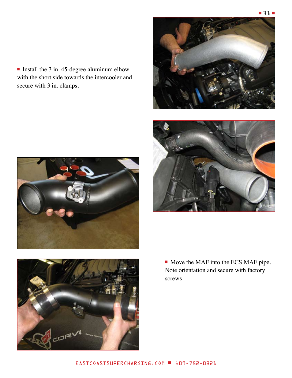 East Coast Supercharging ECS Paxton SC1500 '14 C7 Supercharger Kit User Manual | Page 31 / 43