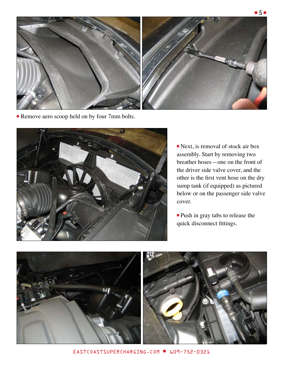 East Coast Supercharging ECS Paxton SC1500 '14 C7 Supercharger Kit User Manual | Page 5 / 43