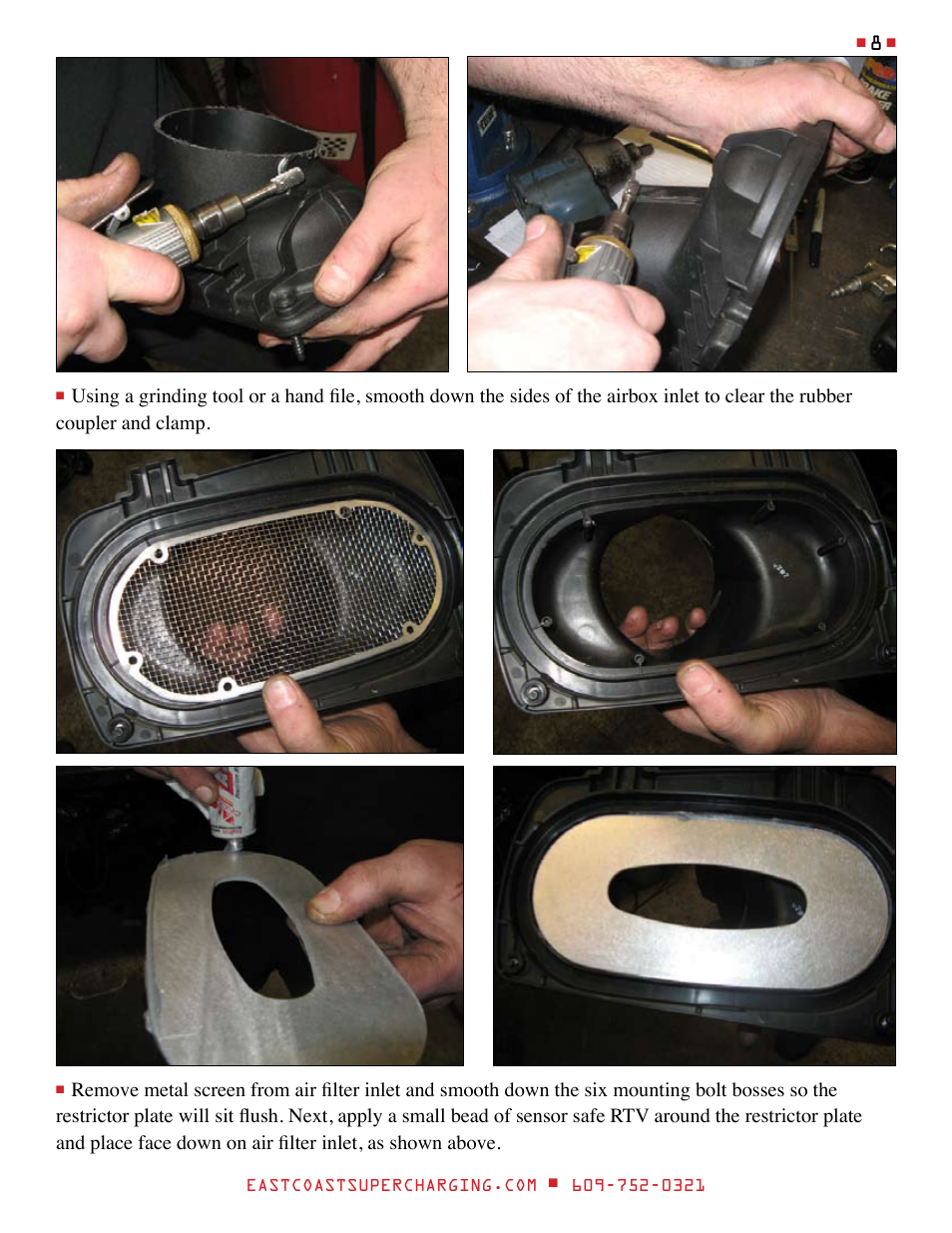 East Coast Supercharging ECS Paxton SC1500 '14 C7 Supercharger Kit User Manual | Page 8 / 43