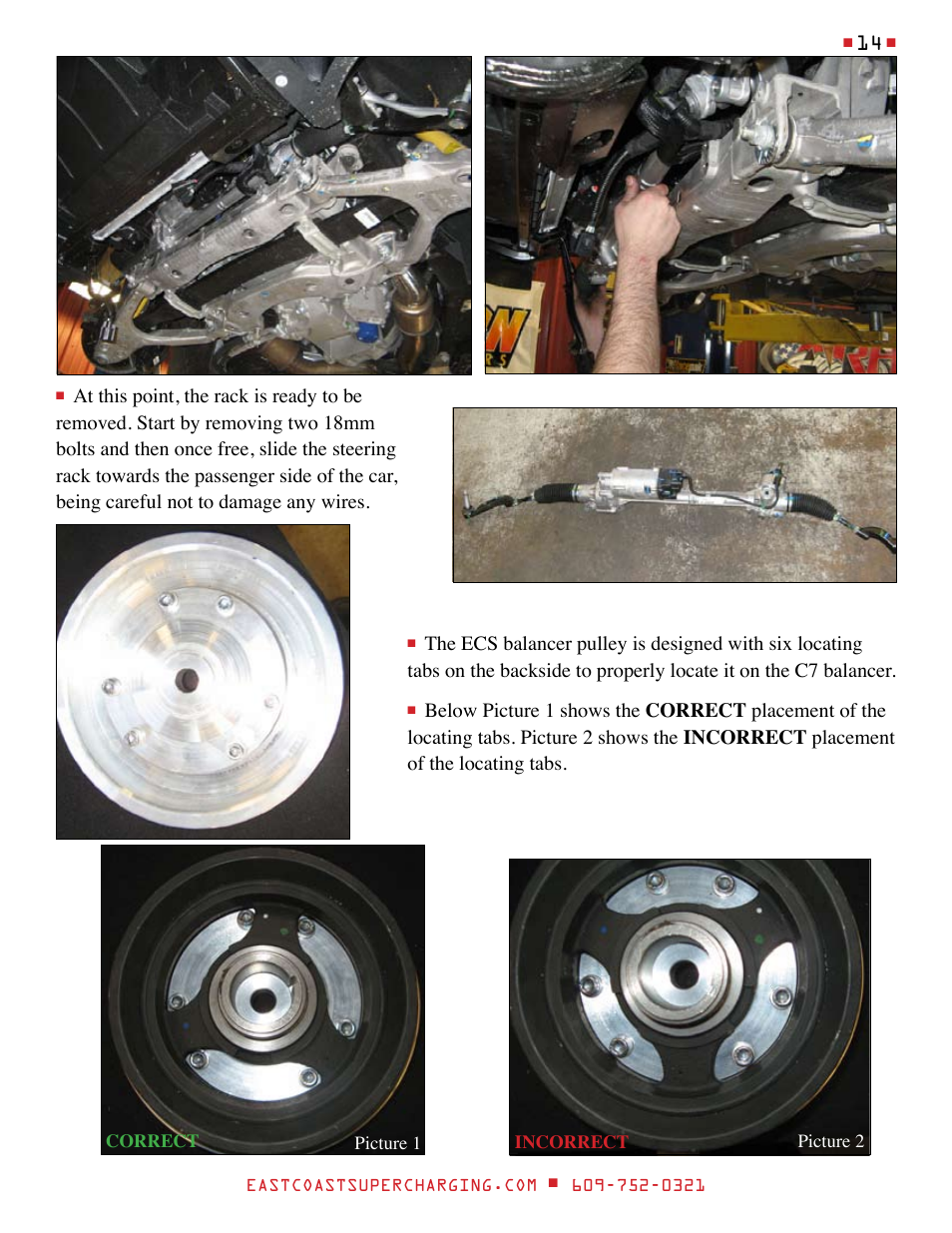 East Coast Supercharging ECS Paxton SC1500 '15 C7 Supercharger Kit User Manual | Page 14 / 45