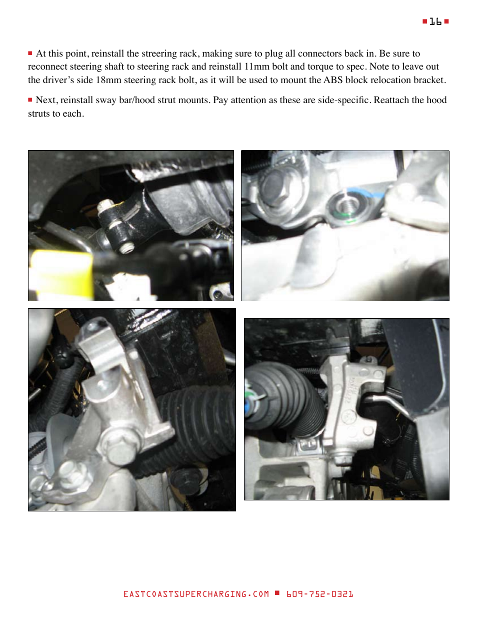 East Coast Supercharging ECS Paxton SC1500 '15 C7 Supercharger Kit User Manual | Page 16 / 45