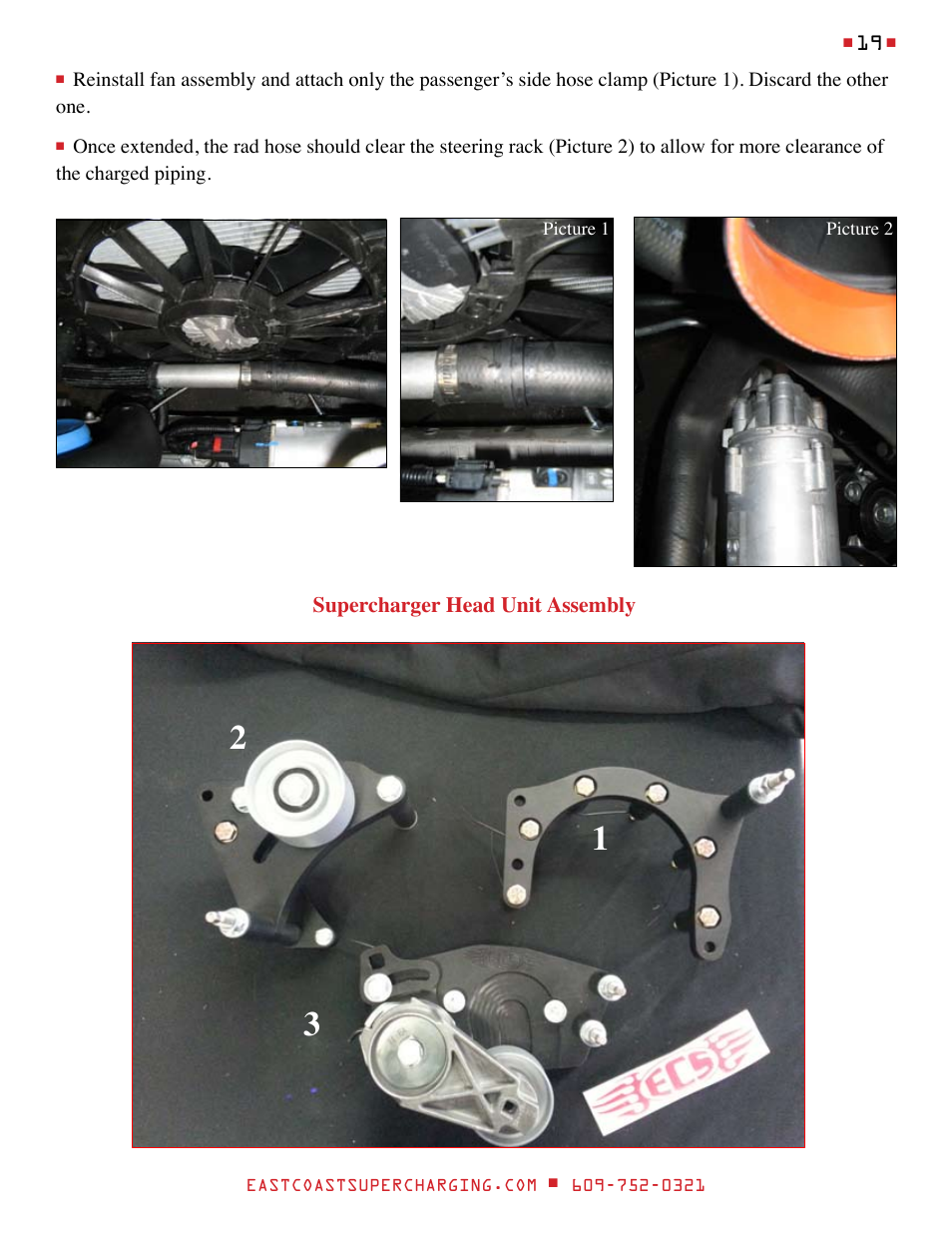 East Coast Supercharging ECS Paxton SC1500 '15 C7 Supercharger Kit User Manual | Page 19 / 45