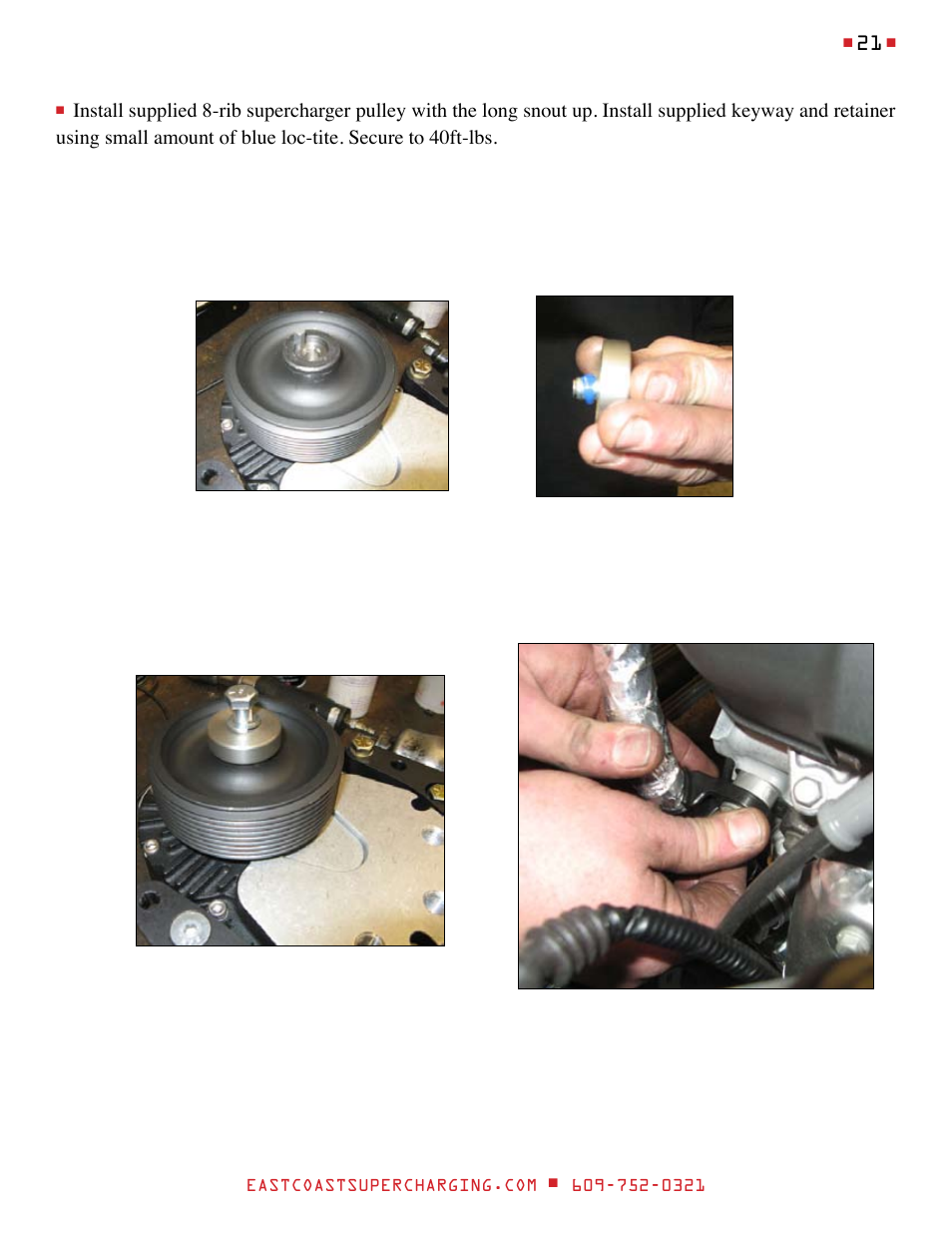 East Coast Supercharging ECS Paxton SC1500 '15 C7 Supercharger Kit User Manual | Page 21 / 45
