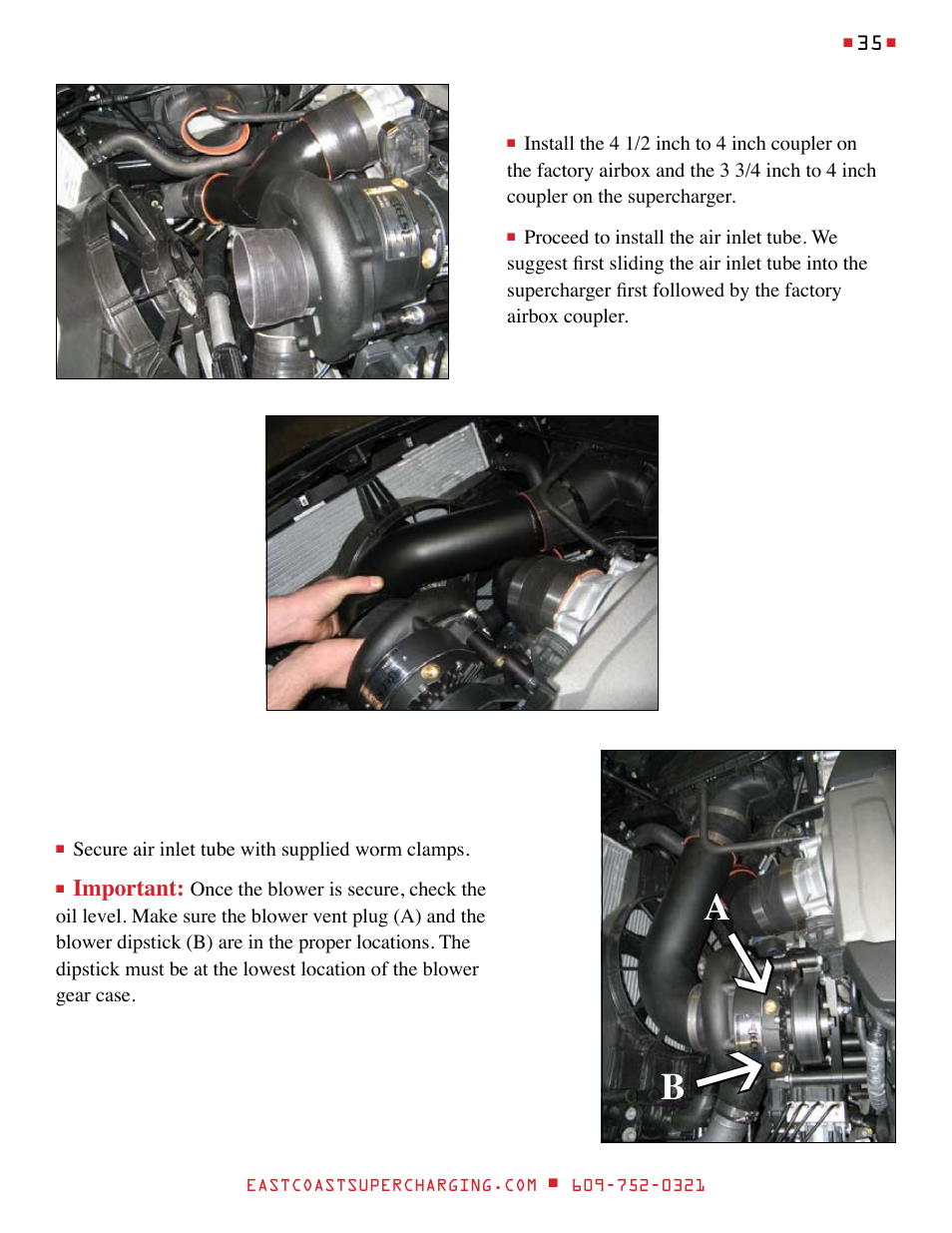 East Coast Supercharging ECS Paxton SC1500 '15 C7 Supercharger Kit User Manual | Page 35 / 45