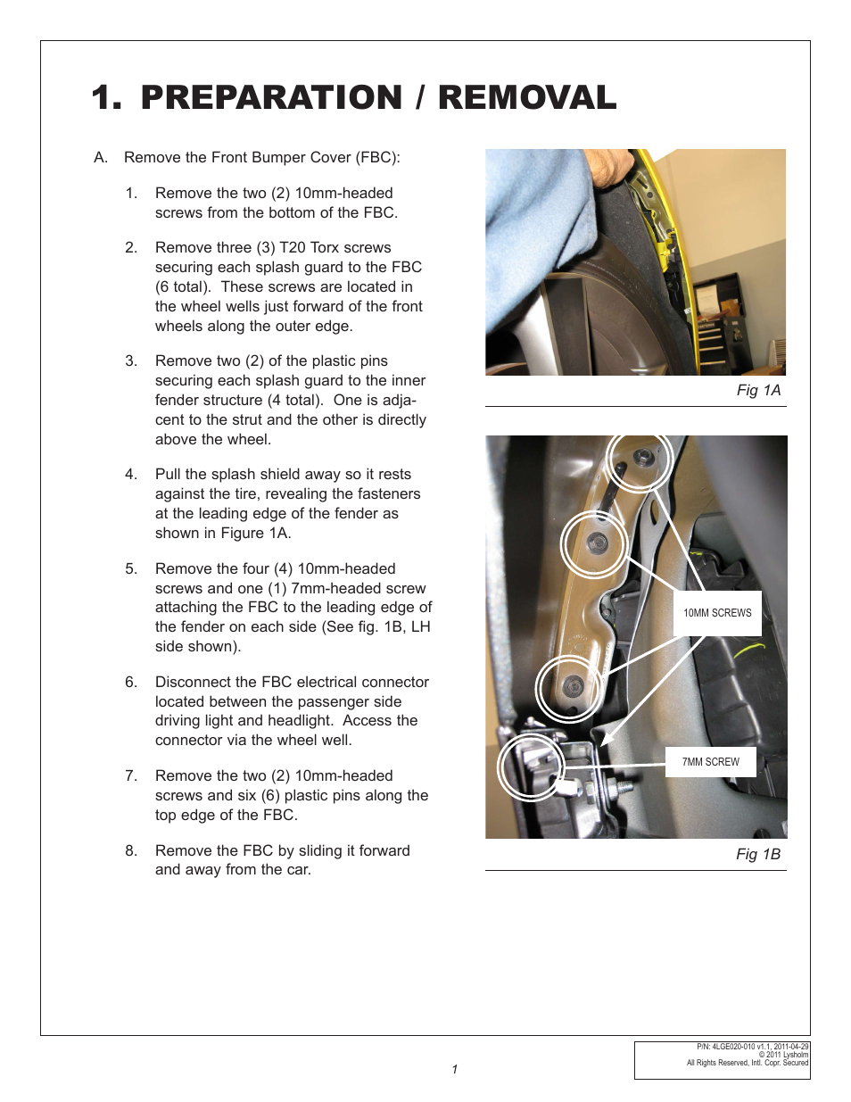 Preparation / removal | East Coast Supercharging Lysholm 2010+ Camaro Supercharger Kit User Manual | Page 11 / 101