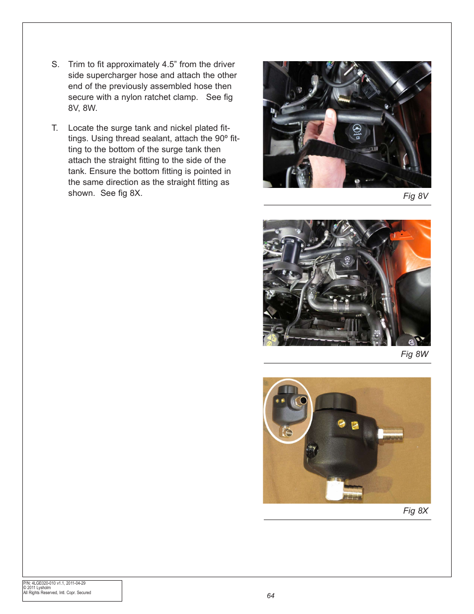 East Coast Supercharging Lysholm 2010+ Camaro Supercharger Kit User Manual | Page 74 / 101