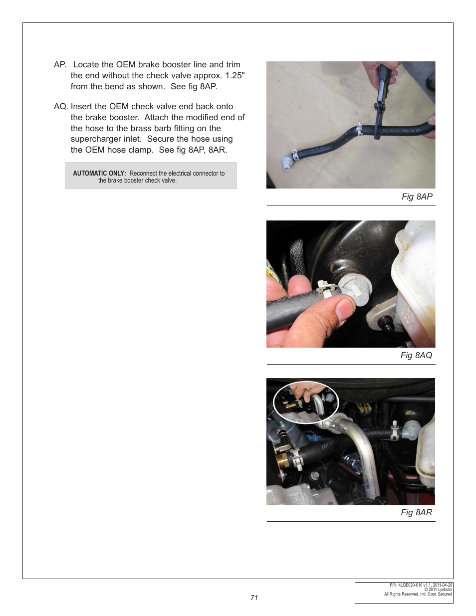 East Coast Supercharging Lysholm 2010+ Camaro Supercharger Kit User Manual | Page 81 / 101