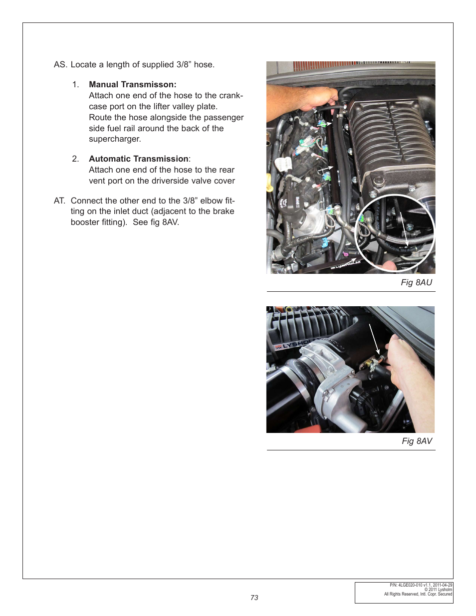 East Coast Supercharging Lysholm 2010+ Camaro Supercharger Kit User Manual | Page 83 / 101