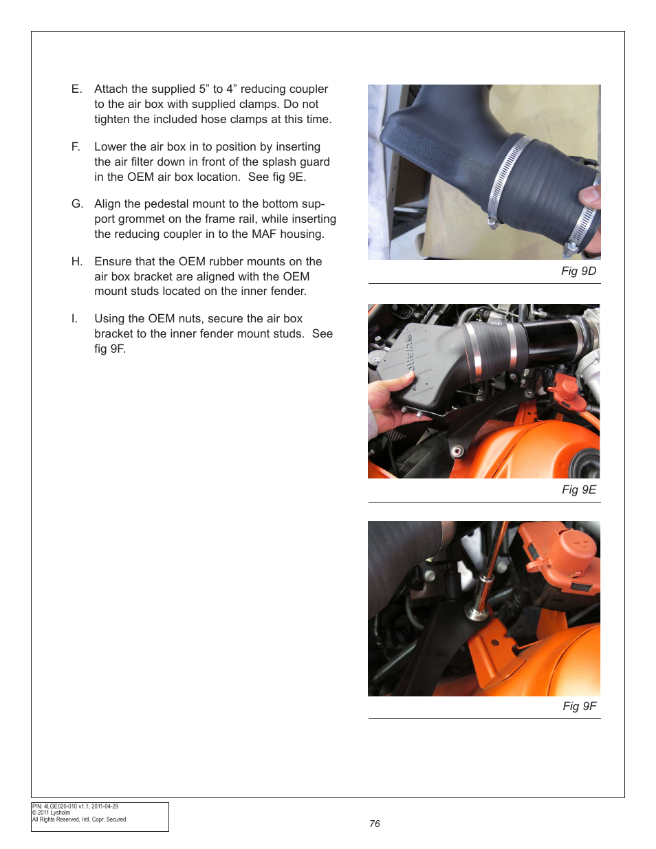 East Coast Supercharging Lysholm 2010+ Camaro Supercharger Kit User Manual | Page 86 / 101