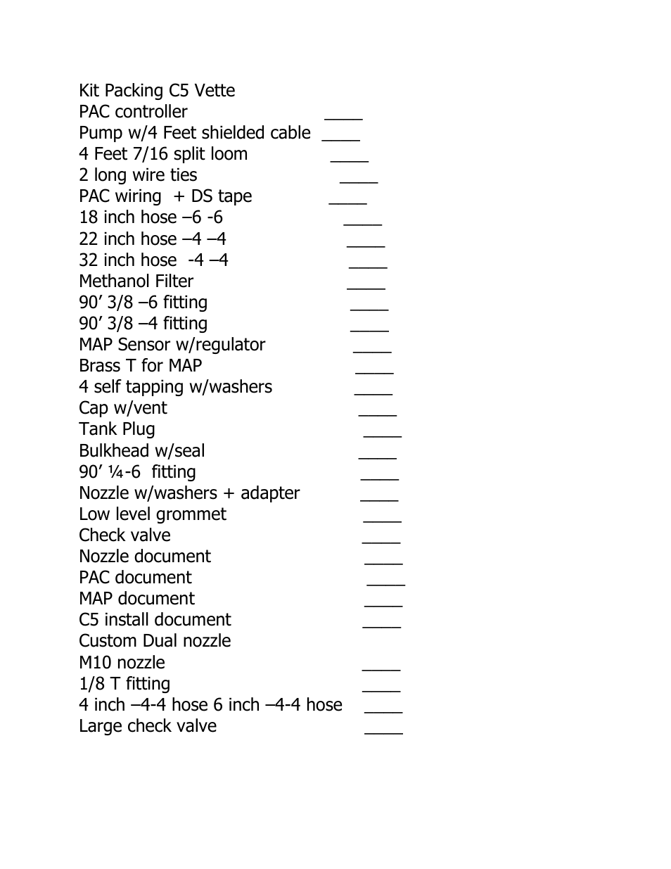 East Coast Supercharging ECS Alky C5 User Manual | 16 pages