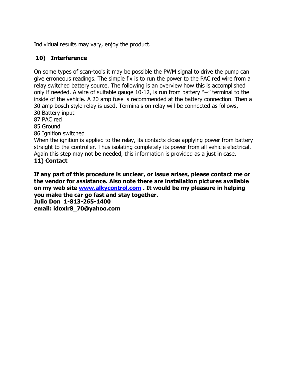 East Coast Supercharging ECS Alky C5 User Manual | Page 11 / 16