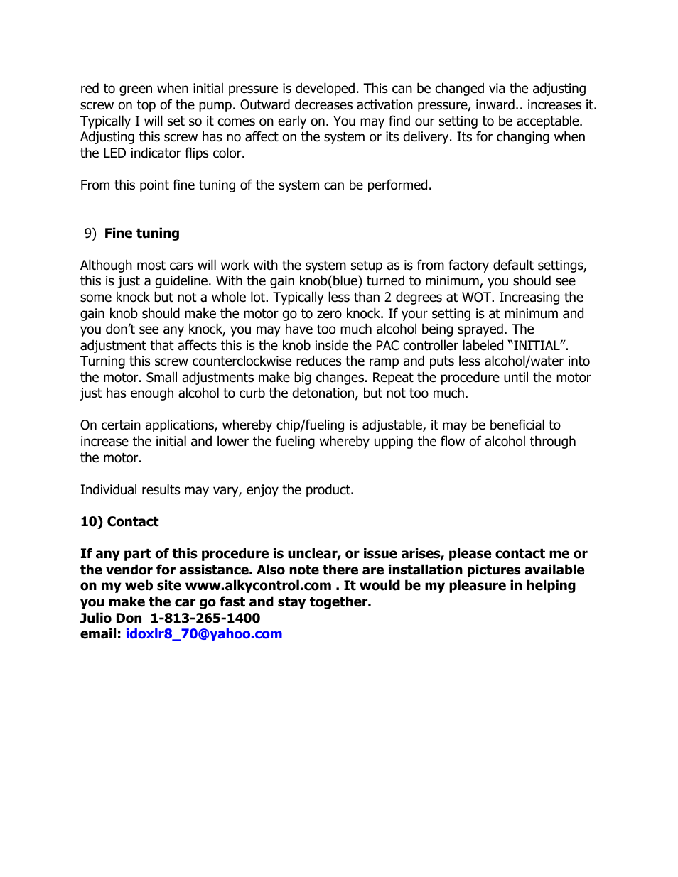 East Coast Supercharging ECS Alky C6 User Manual | Page 20 / 25