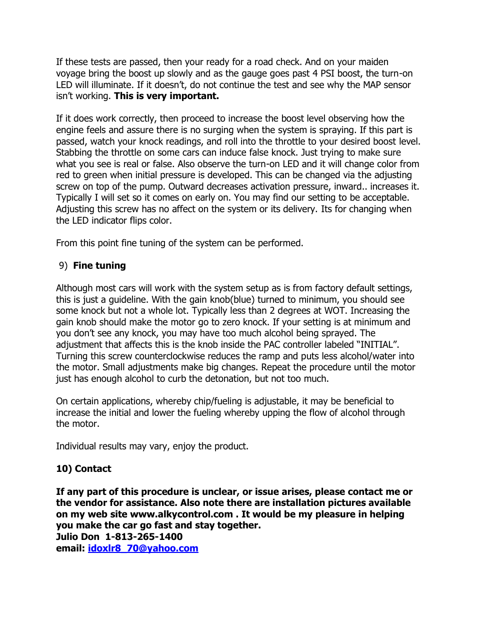 East Coast Supercharging ECS Alky C7 User Manual | Page 19 / 26