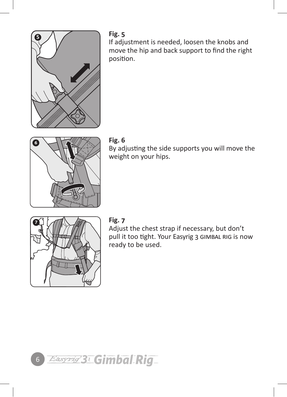 Easyrig 3 Gimbal Rig User Manual | Page 6 / 12