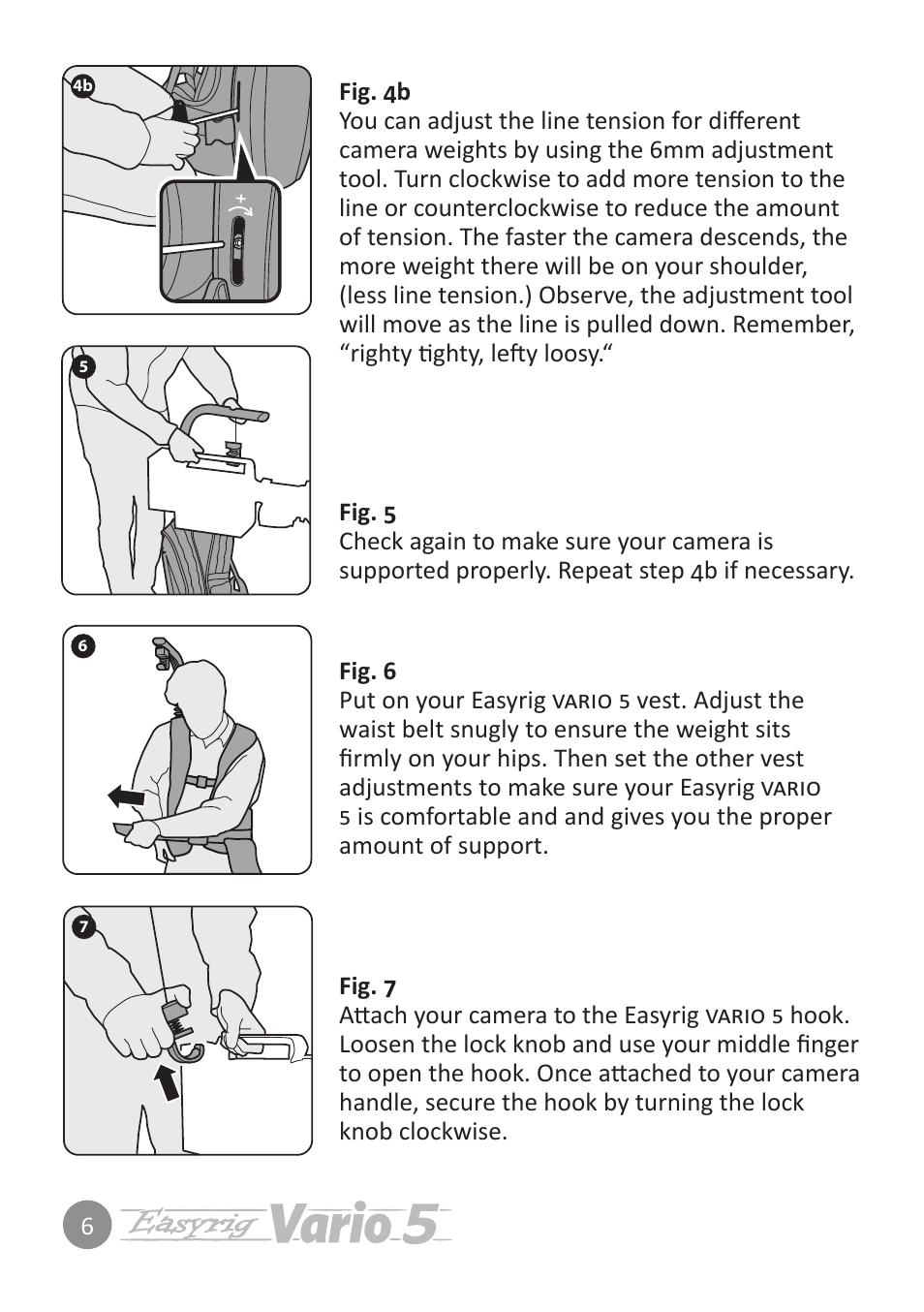 Easyrig 5 Vario User Manual | Page 6 / 12