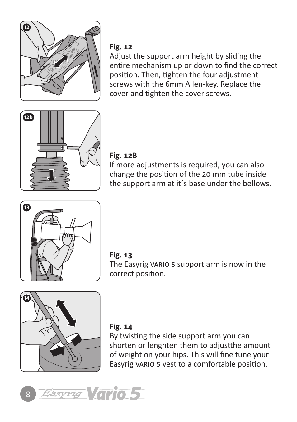 Easyrig 5 Vario User Manual | Page 8 / 12