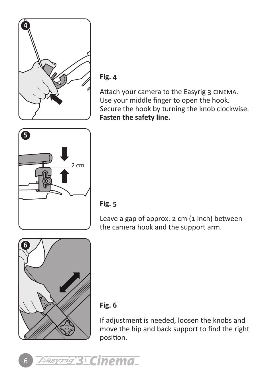 Easyrig 3 Cinema User Manual | Page 6 / 12