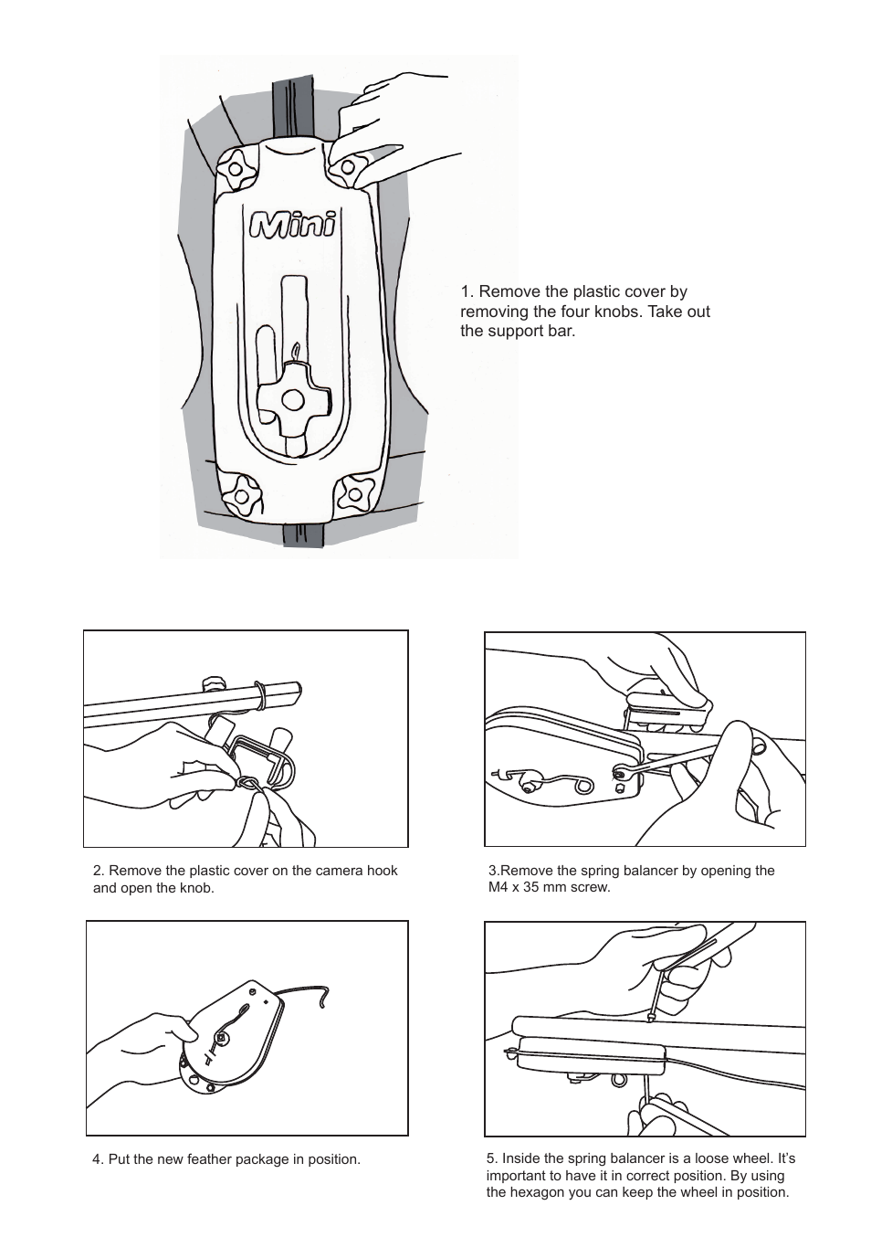 Easyrig Changing Easyrig mini spring balancer User Manual | Page 2 / 4