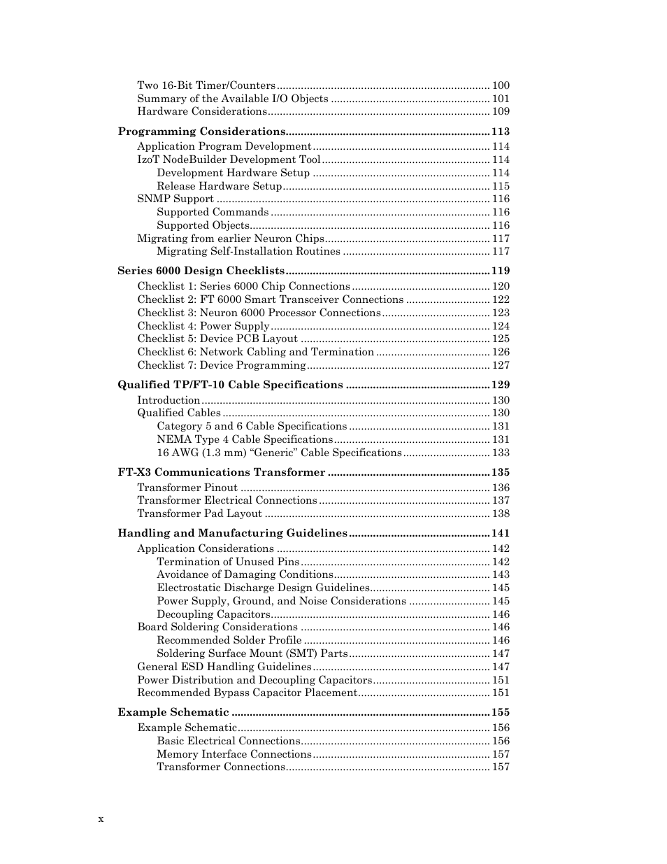 Echelon Series 6000 Chip databook User Manual | Page 10 / 181