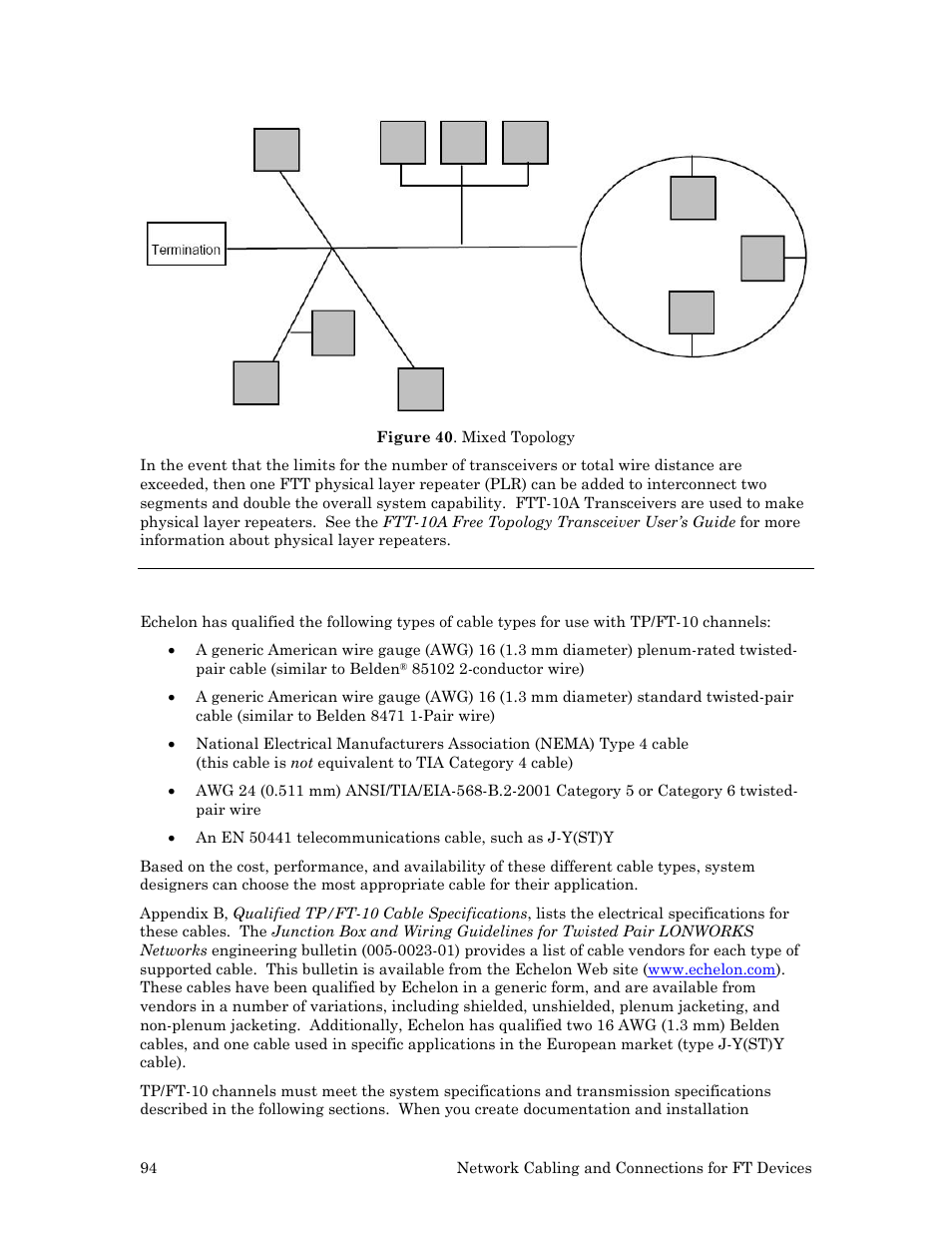 System performance and cable selection | Echelon Series 6000 Chip databook User Manual | Page 106 / 181