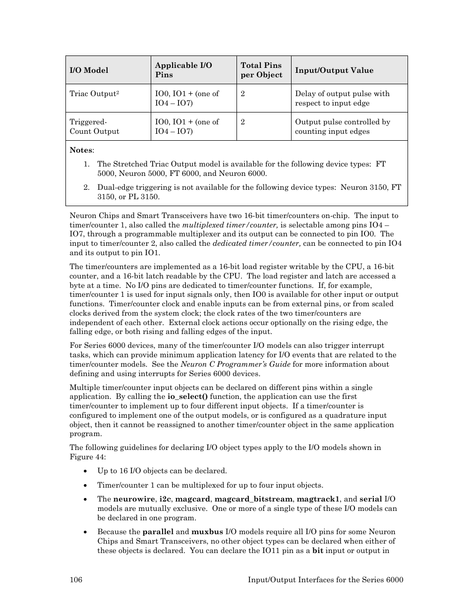 Echelon Series 6000 Chip databook User Manual | Page 118 / 181