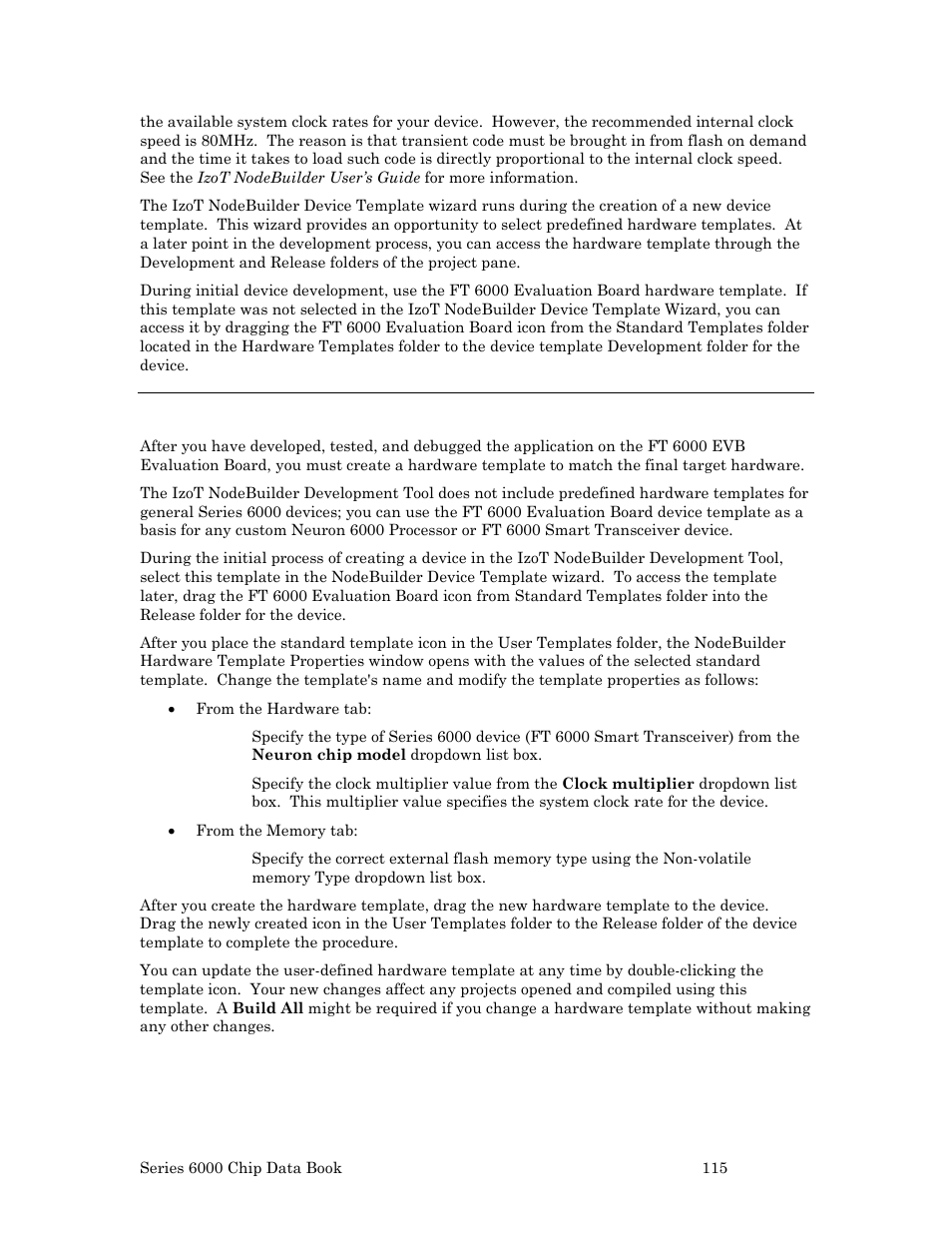 Release hardware setup | Echelon Series 6000 Chip databook User Manual | Page 127 / 181